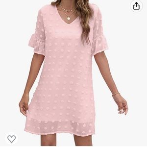 BRAND NEW Pink Dot Shift Dress